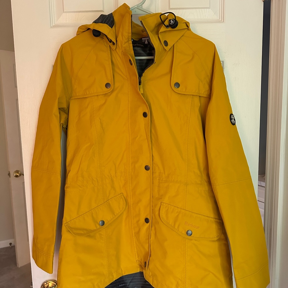 Yellow women’s Barbour Rain jacket
